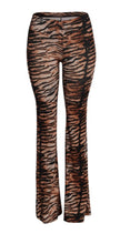 Load image into Gallery viewer, Tiger Striped Flare Pants