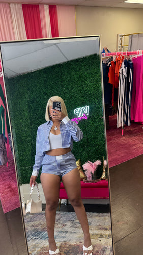Label Me Striped Set (BLUE)