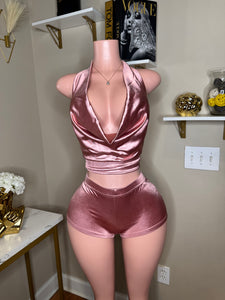 Pink Silky Set