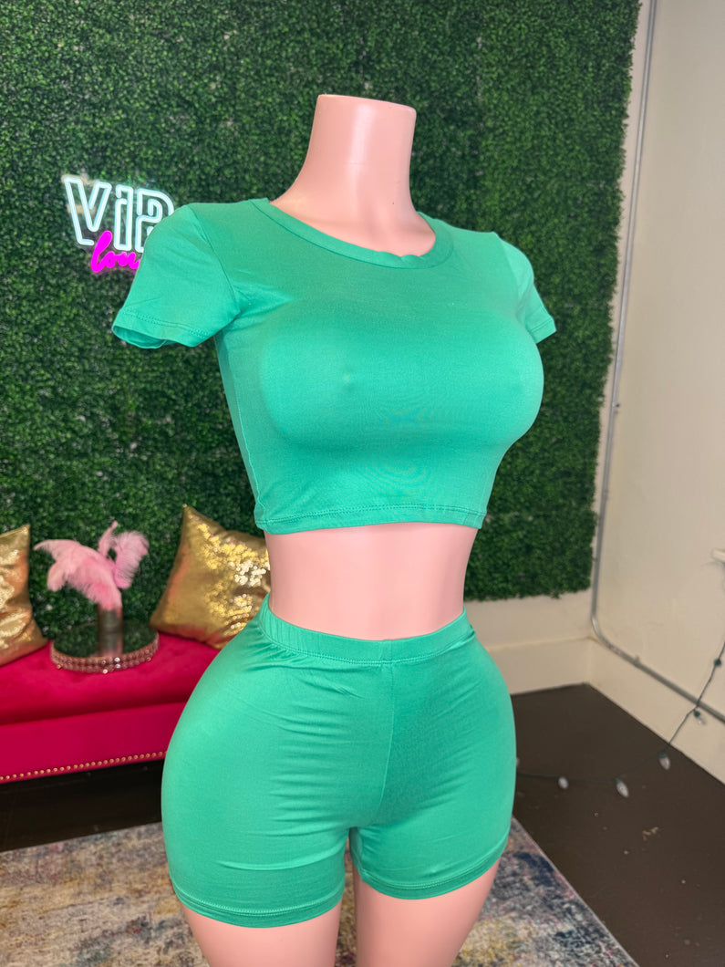 Biker Short Set