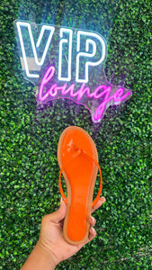 Agora Patent Sandals