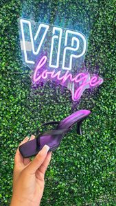 Square Toe Thong Heels